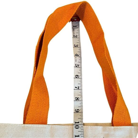 Fall Harvest Cheetah Pumpkin 100% Cotton Reusable Bag NWT - Picture 5 of 10